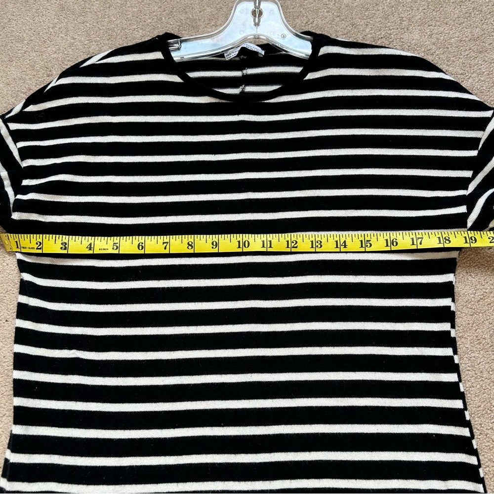 Zara Sweater Dress Striped Long Sleeves Black and White Size Small - Picture 12 of 15